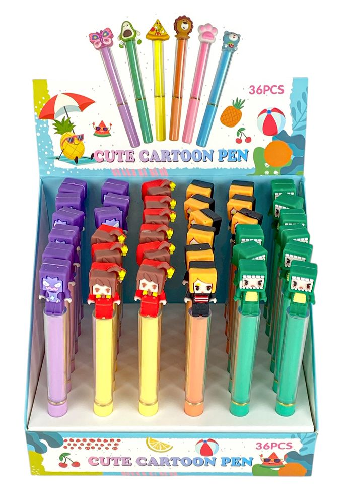 Ручка гелева синя 0,5мм (3023)