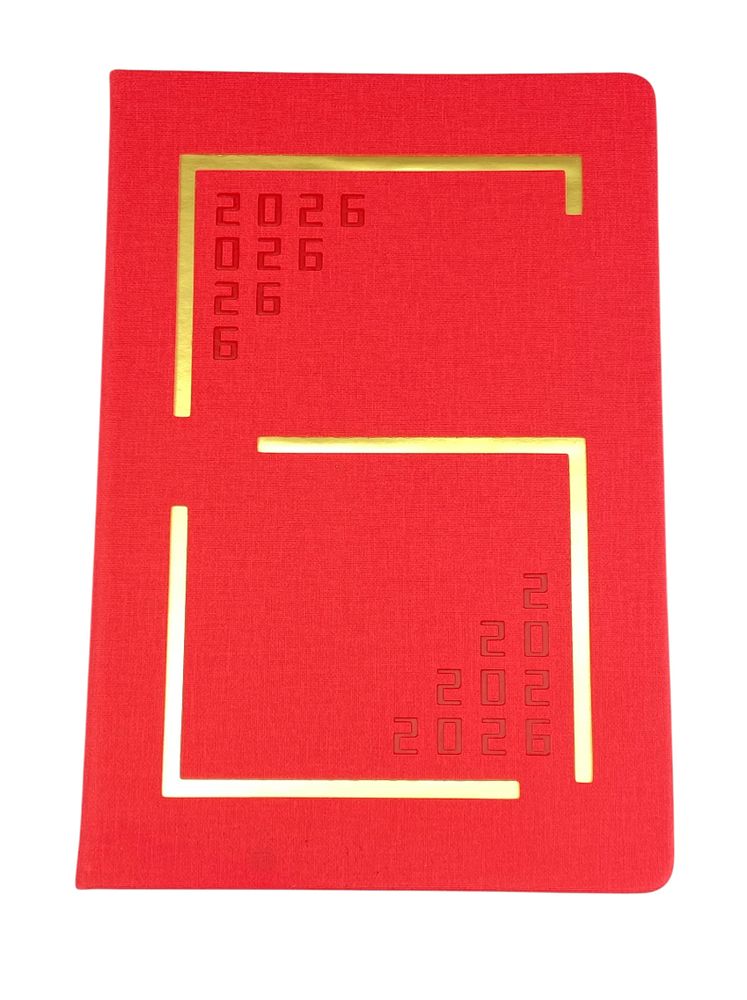 Щоденик датований лінія "Шістка" А5, 168 сторінок (110255DL red)