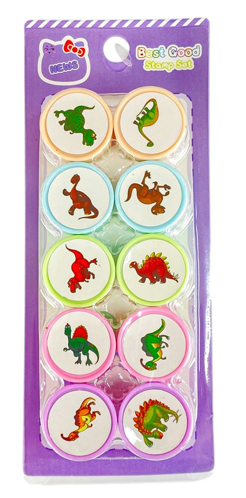 Набір штампів 10шт, Динозаври (9337)