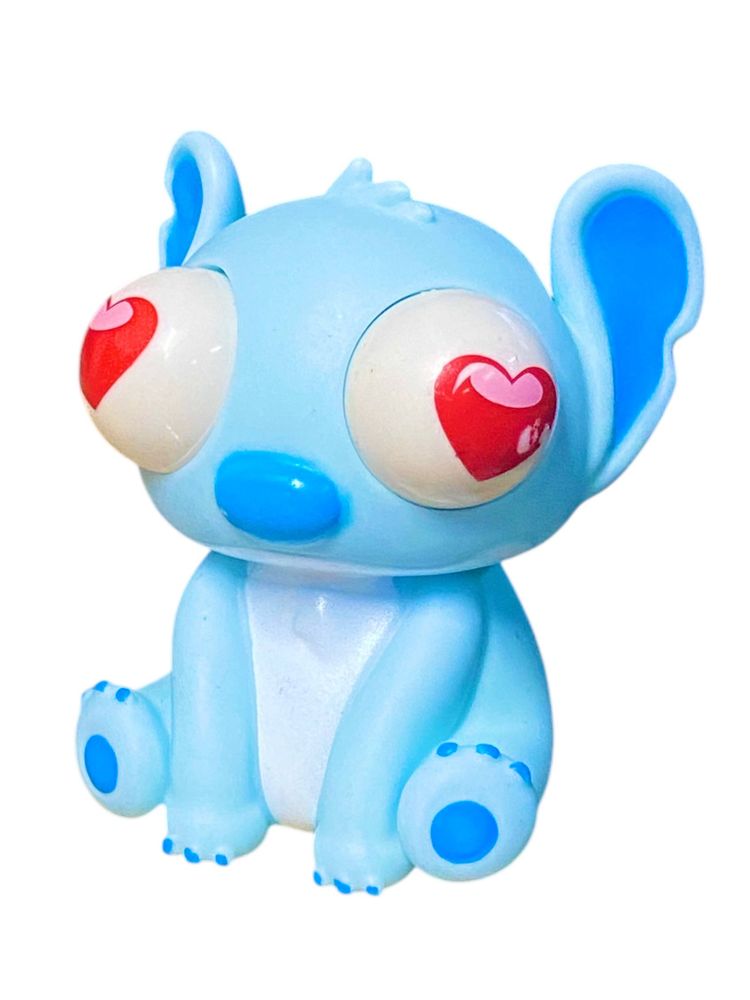 Іграшка-антистрес пучеглазик, що світиться "Стіч-великі очі з серцем" 10см (2488-1)