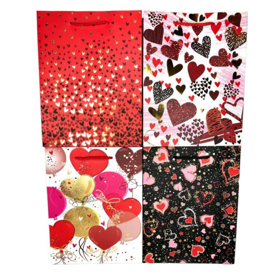 Пакет подарунковий 210гр, 18 х 23 х 8см (12шт/уп) Різнокольоровий Unison (10348-44)