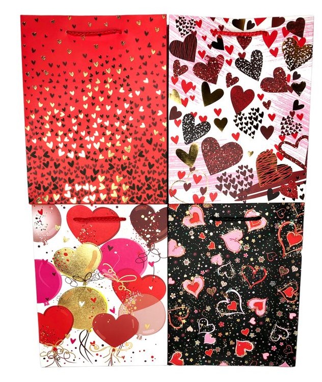 Пакет подарунковий 210гр, 18 х 23 х 8см (12шт/уп) Різнокольоровий Unison (10348-44)