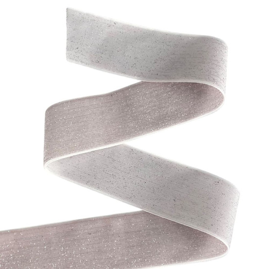 Бархатная лента  блестящая 4,0 см х 30 ярдов Розовый Marill (D16740- dirty pink)