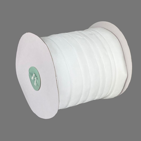 Бархатная лента  2,5 см х 50 ярдов Белый Marill (D00825- С  01)