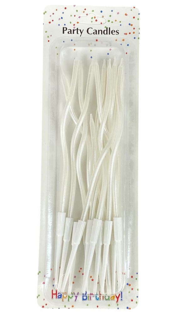 Набір свічок для торту "Коктейльний 16см",  перлина  12шт (Y-12  pearl)