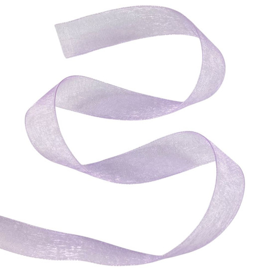 Лента с органзы  сиреневая 2,0 см х  50 ярдов Фиолетовый Marill (D02020-021)