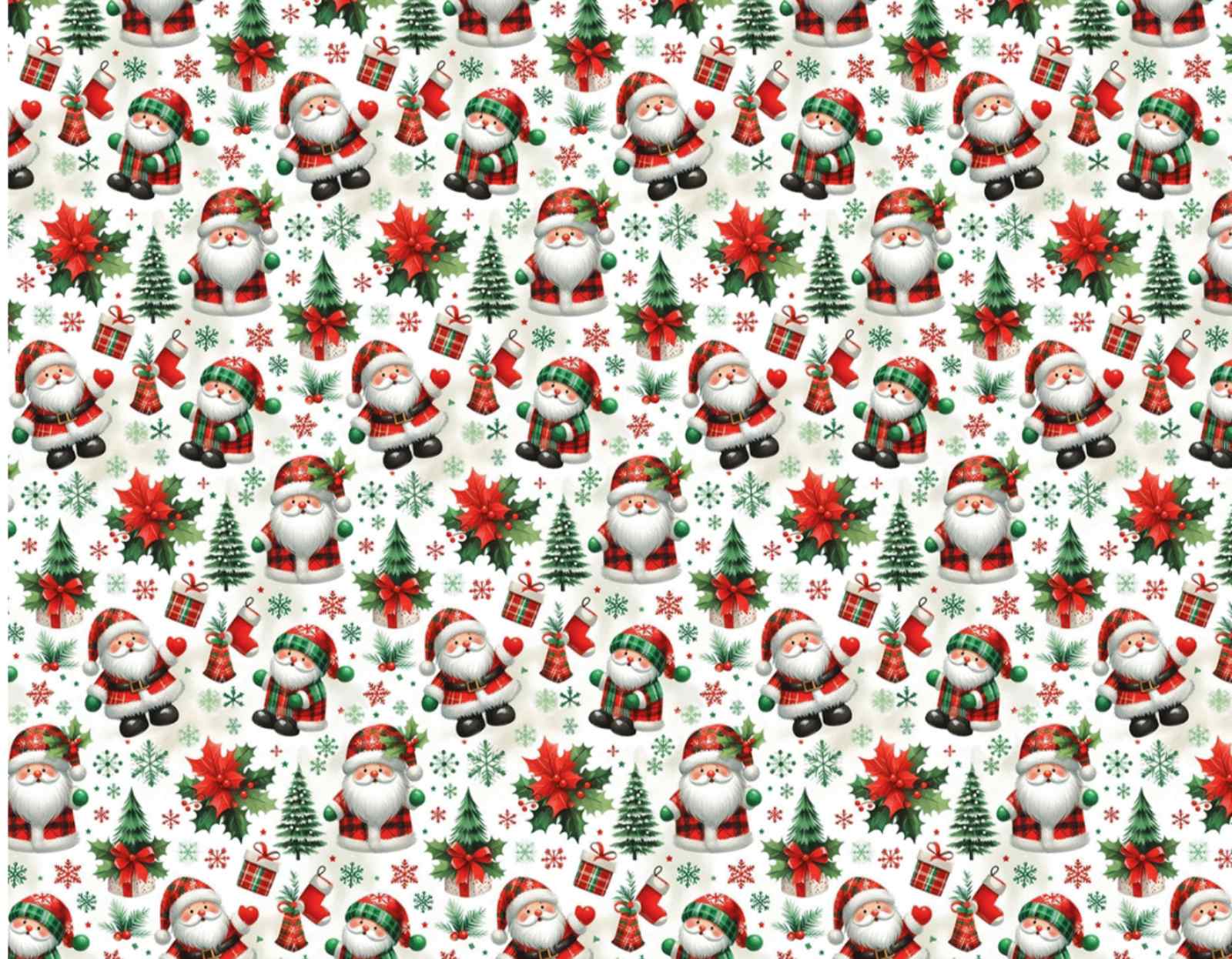 Бумага подарочная мелованная 80г, новогодняя, 100 х 70см -10 листов (PVM10-328NY)