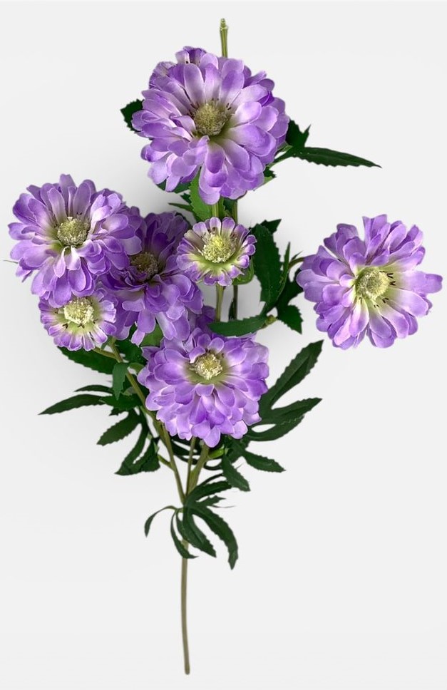 Ветка хризантемы, 80 см, сиреневая Unison (ТВ-80-1)
