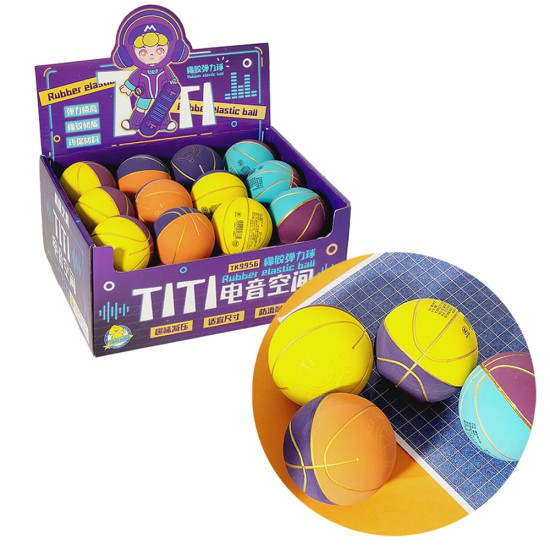 М'ячик гумовий, 6см, в асортименті Різнокольоровий (ТК 9956)