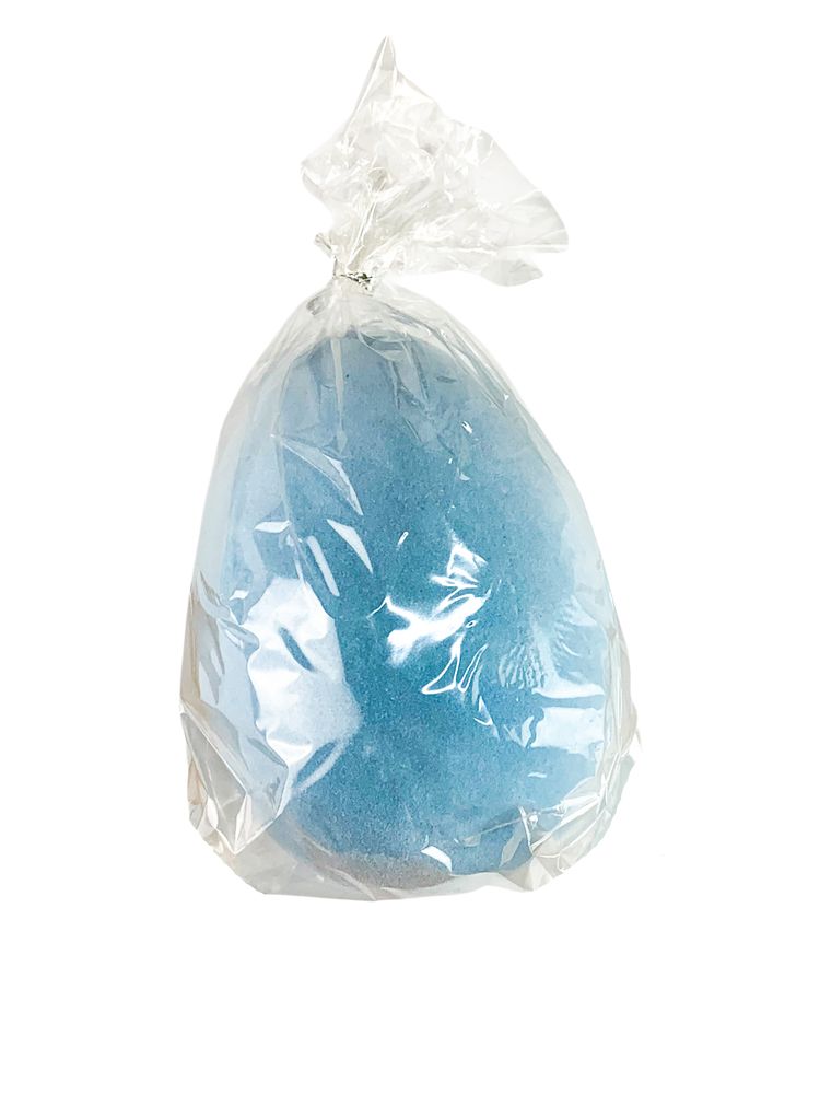 Пасхальне яйце оксамитове 15  см Блакитний (L00197.5)