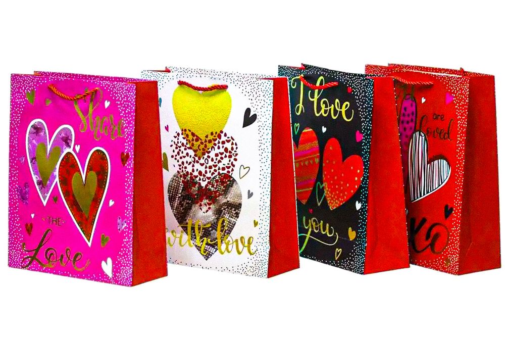 Пакет подарочный 210гр, 18 х 23 х 10см Разноцветный Unison (329S)