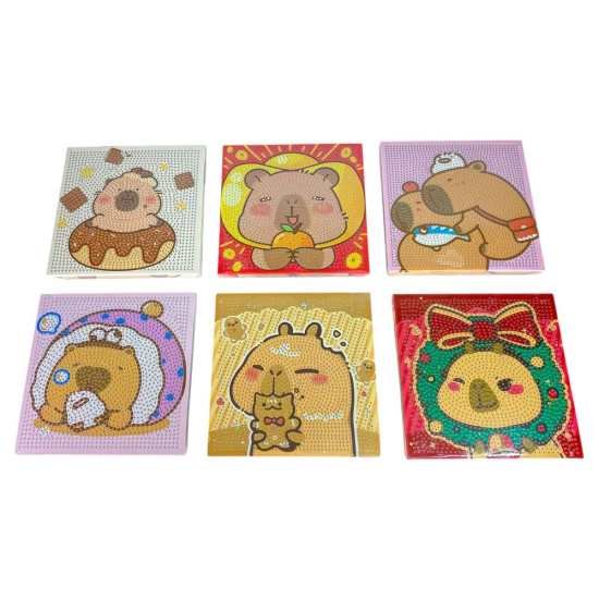 Алмазная мозаика 20 х 20см Капибара (11116)