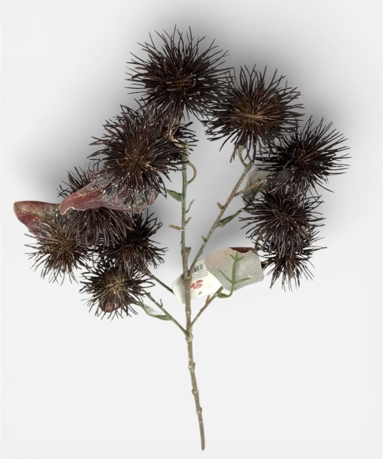 Ветвь декоративная Эхинопс, 60см темно-коричневая Unison (c30517)