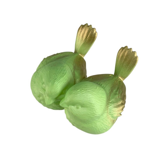 Фигурка для пасхального декора "Две птички" зеленые с золотом 12см Зеленый (L00216.3)