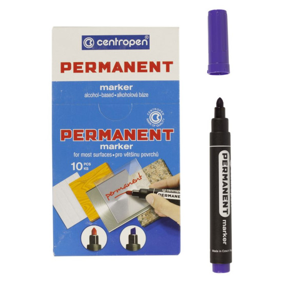 Маркер круглый Centropen 8566 фиолетовый Centropen (8566 фиолетовый)
