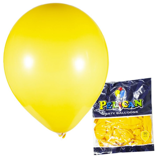 Шарики Pelican 12' (30 см), пастель желтый горчичный, 50шт/уп Желтый Pelican (822849/1250-849)