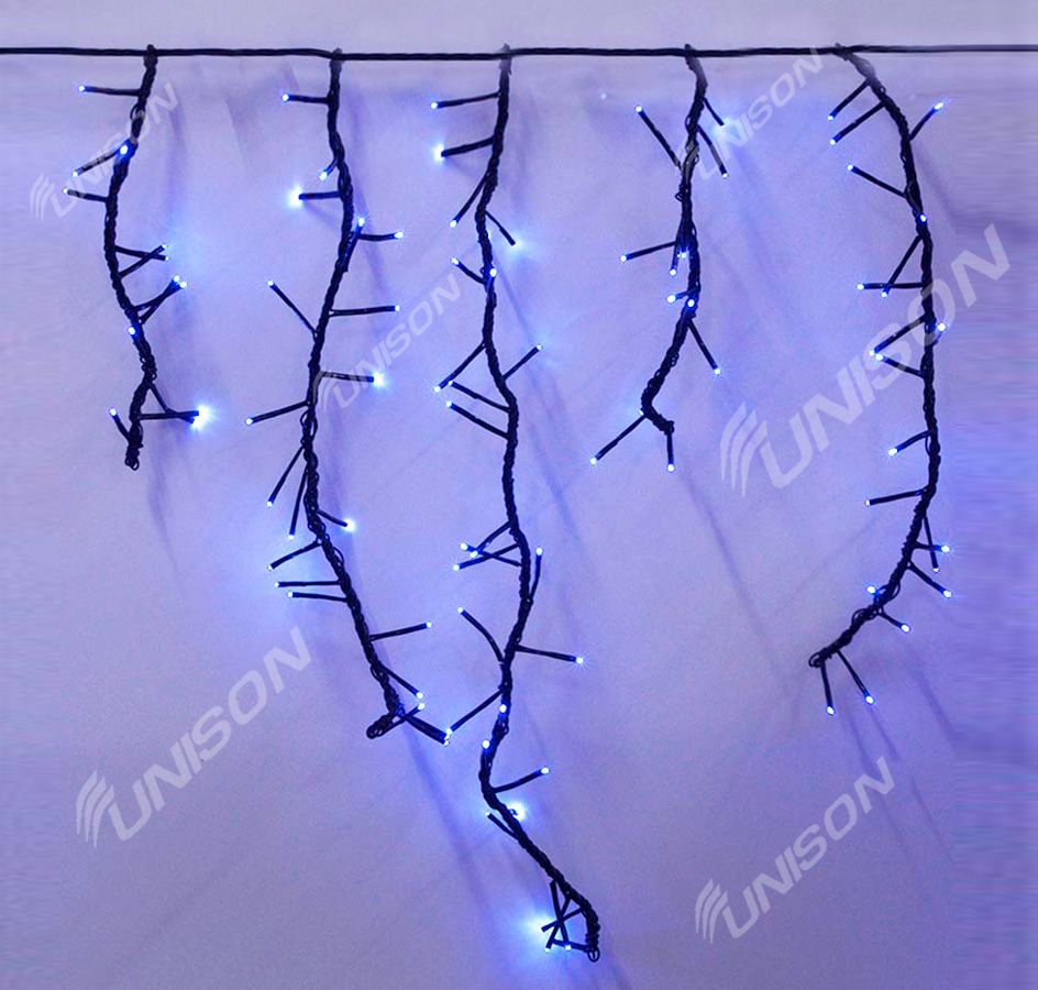 Штора- ФЕЙЕРВЕРК 240 LED 2.5м * 0.6м, синий (1578-02)