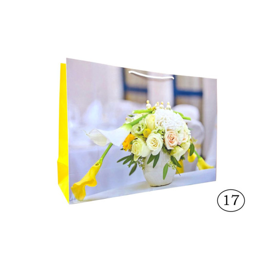 Пакет подарочный ламинированный 35х50 см, 200 г/м2 (W7)