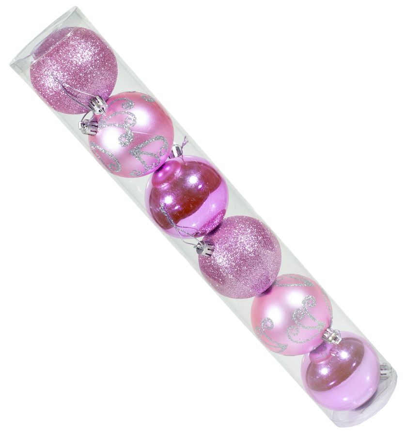 Набор шаров тубус "Гламур" D 7см (6шт) PVC (7174-7)