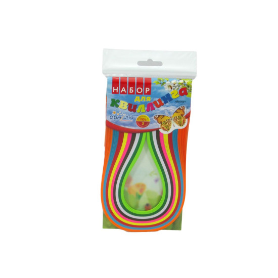 Квілінг "Сезони" 3мм х 42см. 9 кольорів, 25 стрічок, 97м Різнокольоровий Бумагія (Бм 106.1)