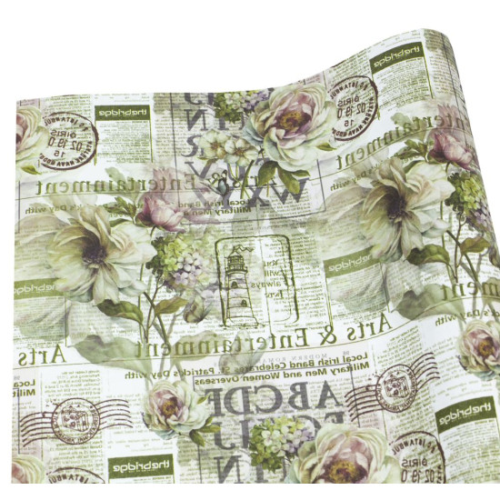 Бумага упаковочная мелованная 80г 10 листов  100 х 70см Разноцветный Unison (PVM10-195)