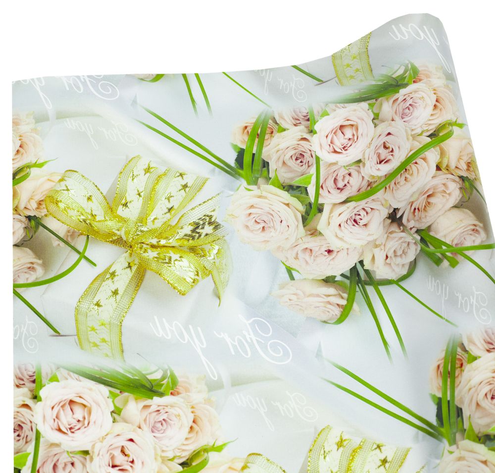 Бумага упаковочная мелованная 80г 10 листов  100 х 70см Разноцветный Unison (PVM10-194)