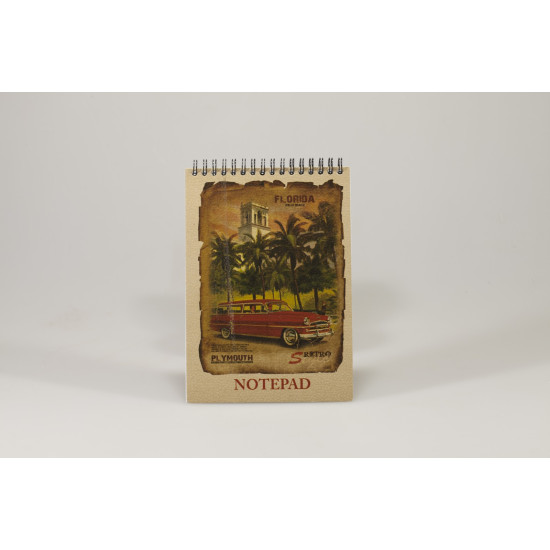 Блокнот з перфорацією 80 арк А5 спіраль клітинка Ofort (KF5180K)