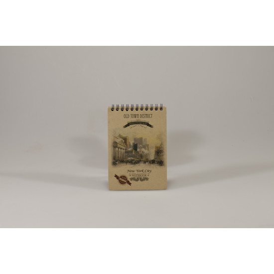 Блокнот з перфорацією 80 арк А6 спіраль клітинка Ofort (KF6180K)