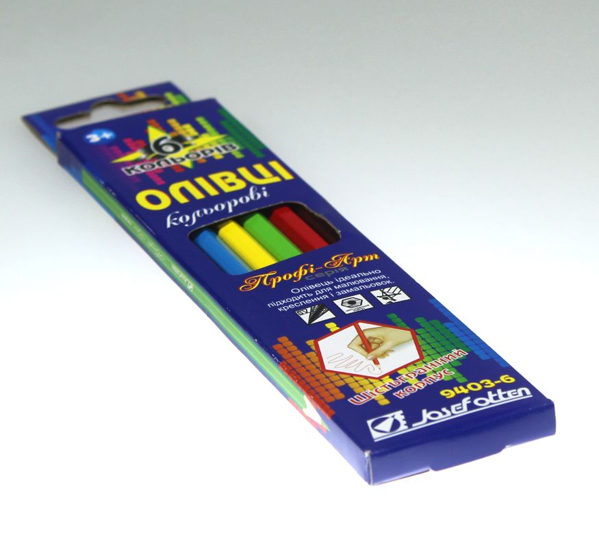 Карандаши цветные Josef Otten 6цв (9403-6)