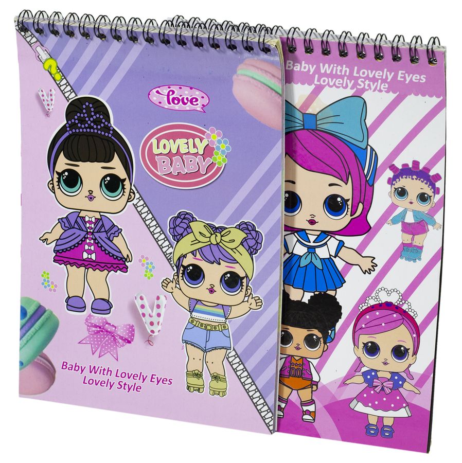 Блокнот для гравюр  А5/8л.+2чёрн.л."Кукла"+дер.палочка (E-3002-L)