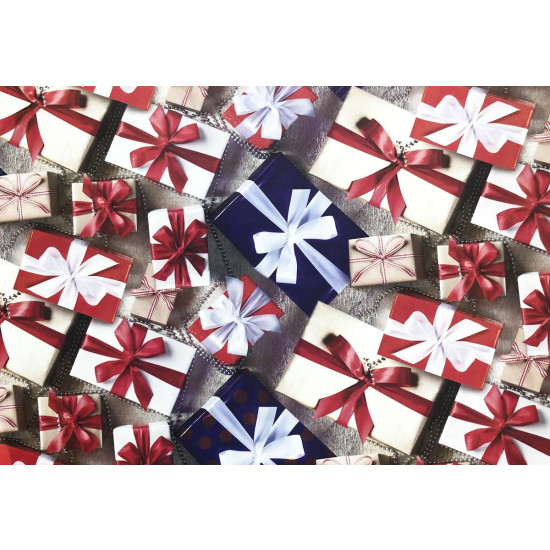 Бумага упаковочная мелованная 80г 10 листов  100 х 70см Разноцветный Unison (PVM10-4)