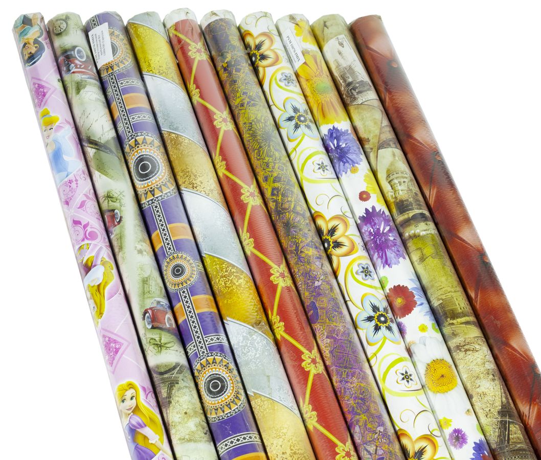 Бумага упаковочная мелованная 80г 5 листов  100 х 70см Разноцветный Unison (PVM 10070-5MIX)