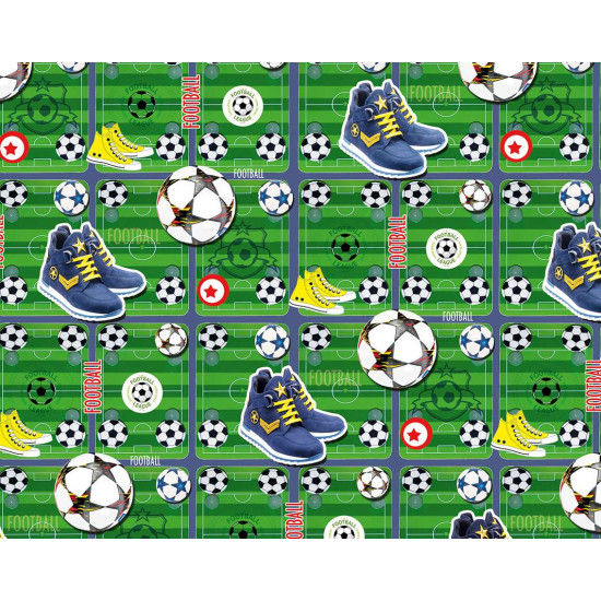 Бумага упаковочная мелованная 80г 10 листов  100 х 70см Зеленый Unison (PVM10-37)