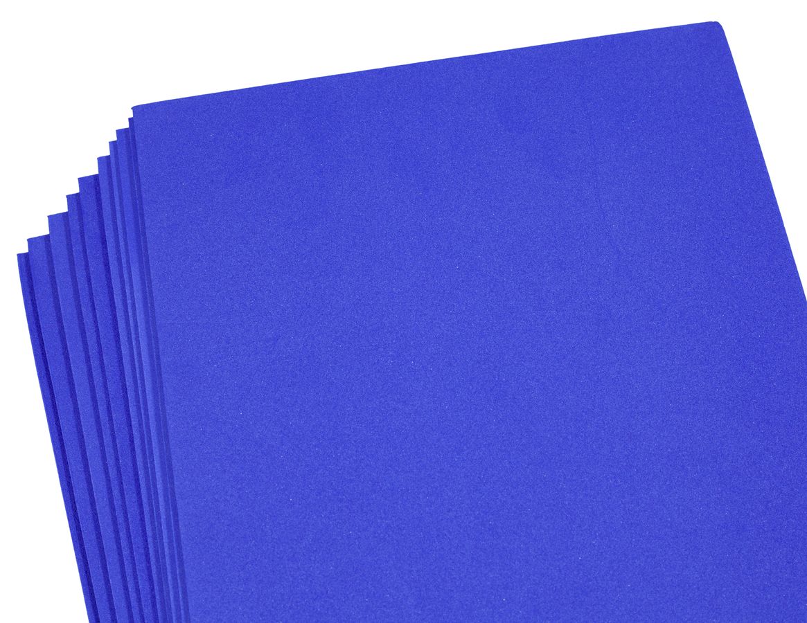 Фоамиран 20 х 30см, 2мм, 10 листов, темно синий Синий Unison (1901)