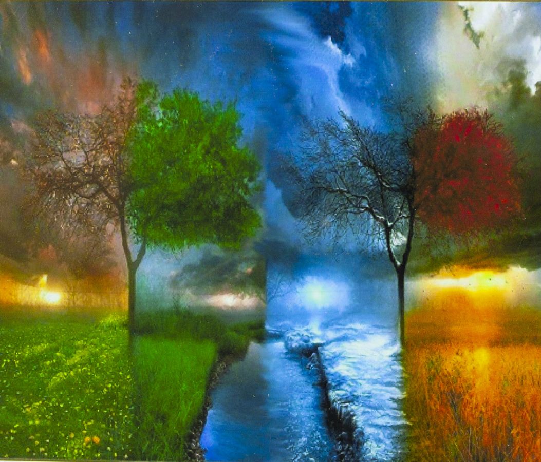 Картина по номерам 40х50,  "4 Сезона" (9211EPH_O)