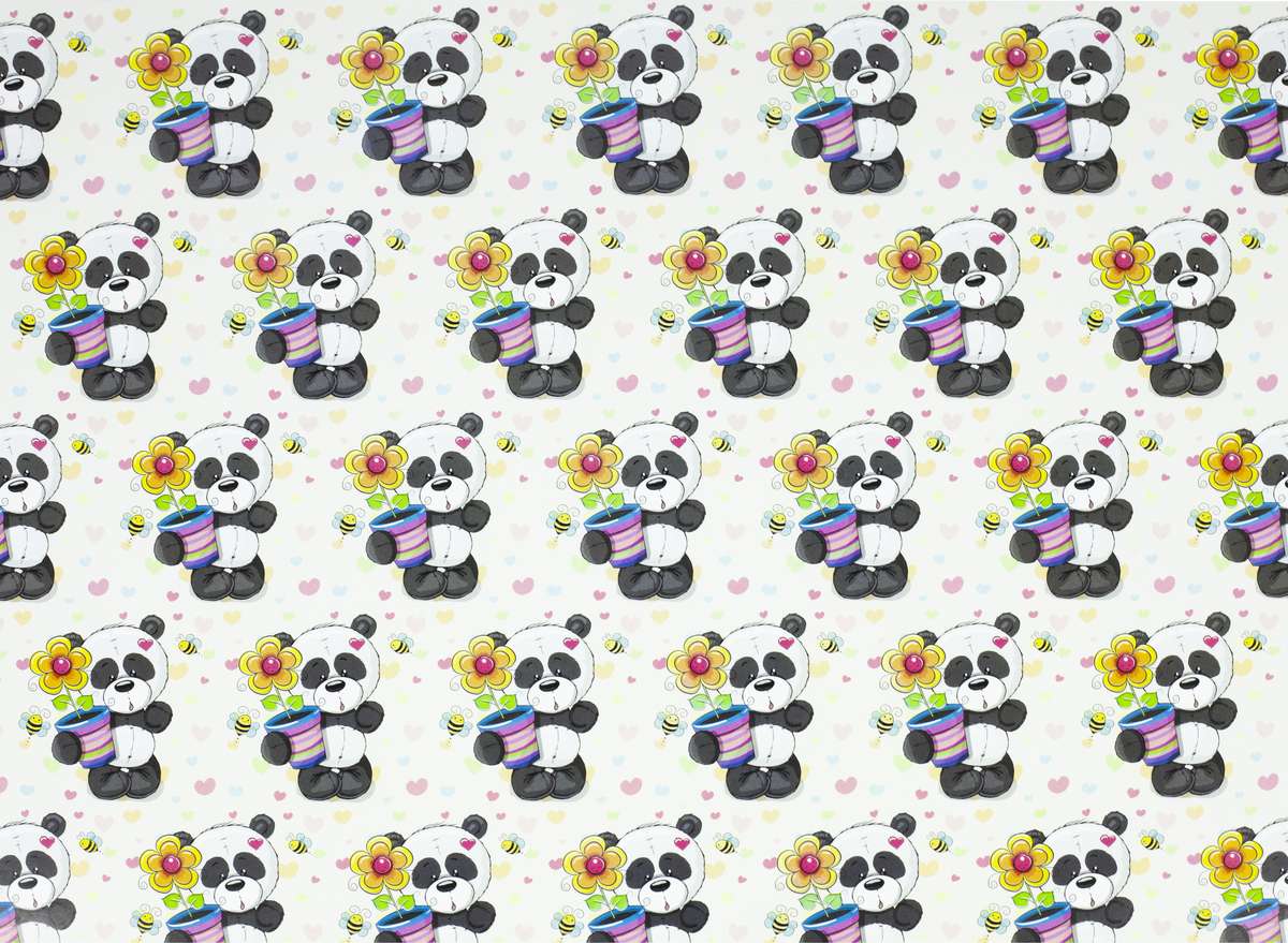 Бумага упаковочная мелованная 80г 10 листов - 100 х 70см Разноцветный Unison (PVM10-110)