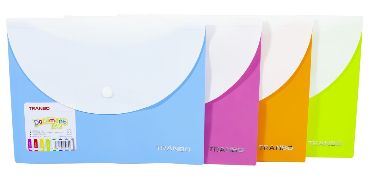 Папка - конверт A5  с кнопкой 17 х 22см Разноцветный Unison (3617-A5)