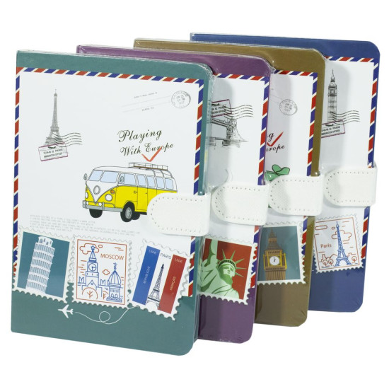 Блокн.на магн.144 л."Города"цв.край к/з_13*19см,4в.в/в,лин.(6*12) (9702 L-20)