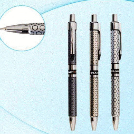 Ручка масляная автомат "Piano" синяя (24шт/уп) Unison (PS-007)