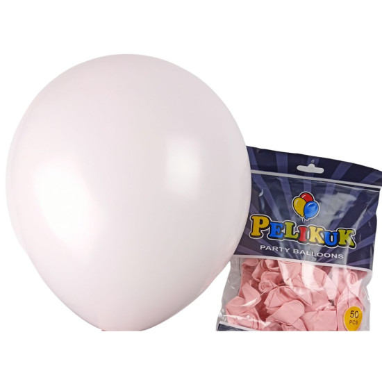 Шарики круглые Pelikuk 13' (33 см) пастель нежно-розовый, 50шт/уп Розовый Pelikuk (1350C-116)