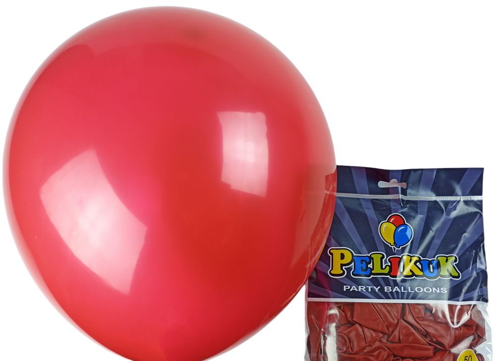 Шарики круглые Pelikuk 13' (33 см)  пастель терракотовый, 50шт/уп Красный Pelikuk (1350C-126)