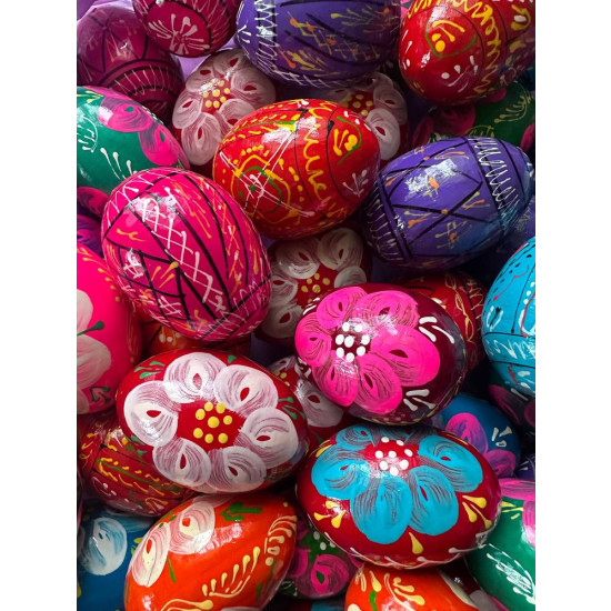 Деревянная писанка с росписью 70 х 50мм (1шт) Разноцветный Unison (L00113)