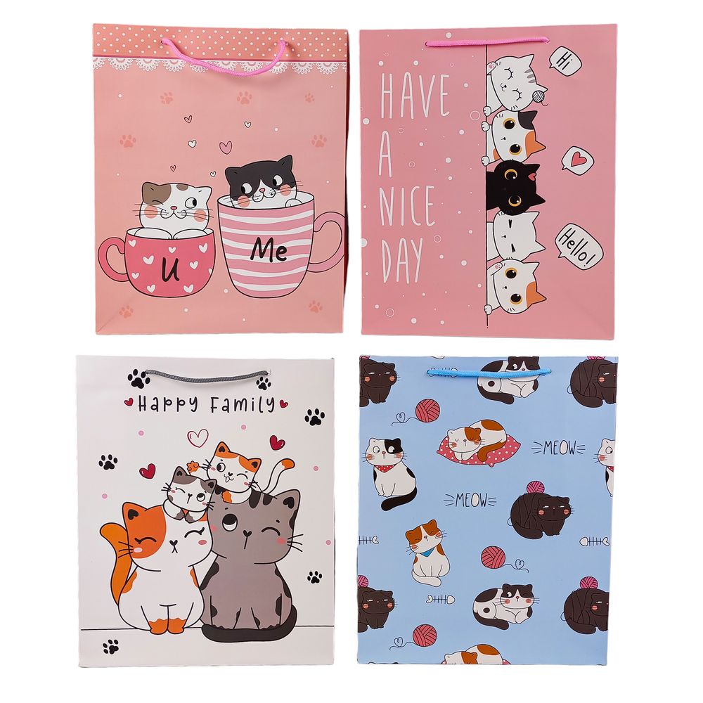 Пакет подарочный 26 х 32 х 10см (12шт/уп) Разноцветный Unison (11382-57-134M)