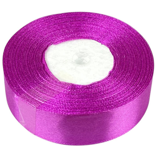 Атласна стрічка 2,5см x 33м Фіолетовий Marill (LA2533-143)