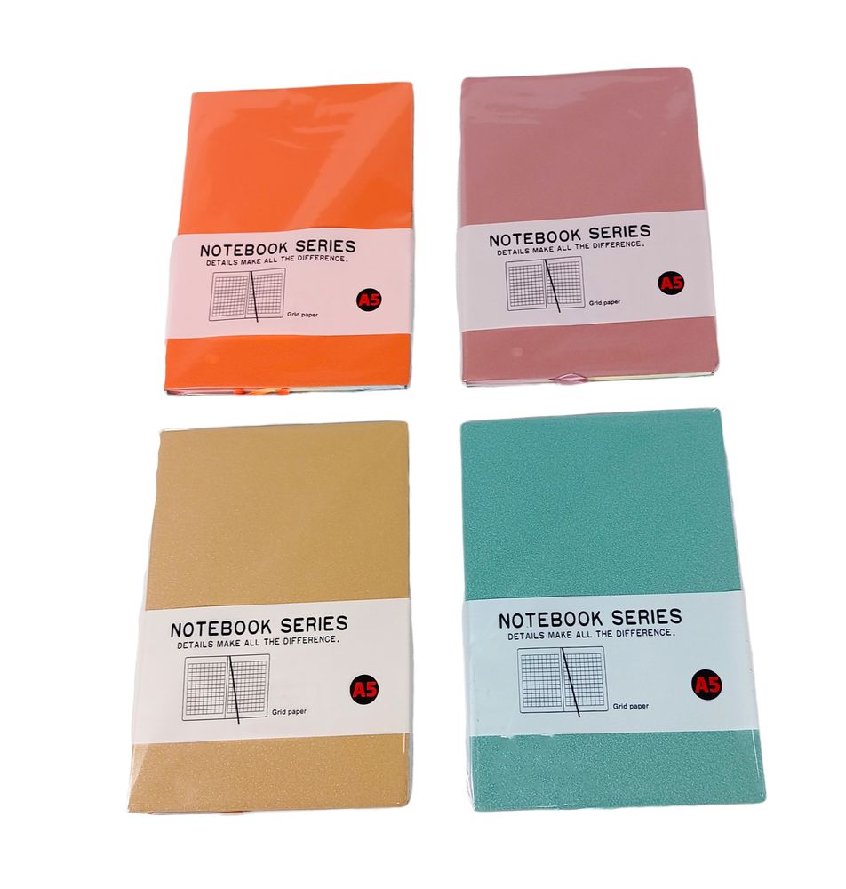 Блокнот 80 л клетка кож/зам "Макарун" 14,5 х 21см А5 80 г/м² Разноцветный Без бренда (1872-1)