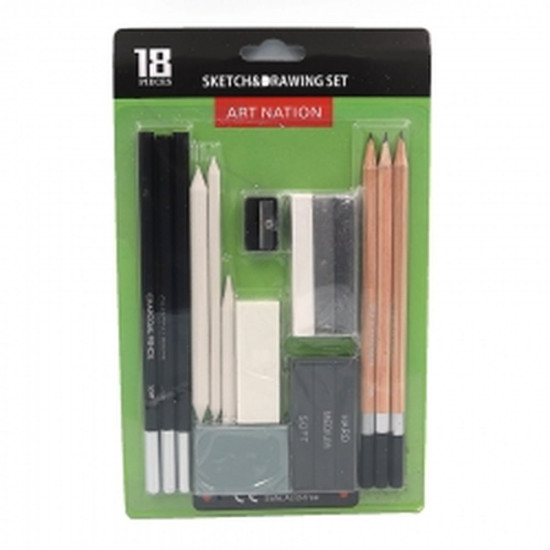 Набор для графики Art Nation 18 шт Разноцветный Без бренда (18-SETSKD)