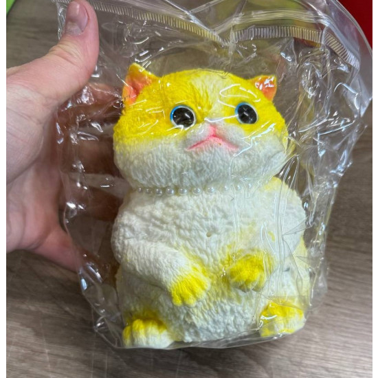 Игрушка-антистерес 15 х 11см Сквиши Таба Котик  липкий (713012)