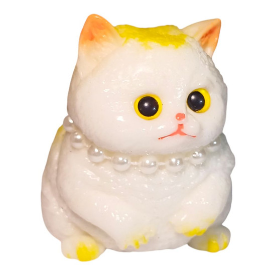 Игрушка-антистерес 9см Сквиши Таба Котик желтый липкий (713003  yellow)