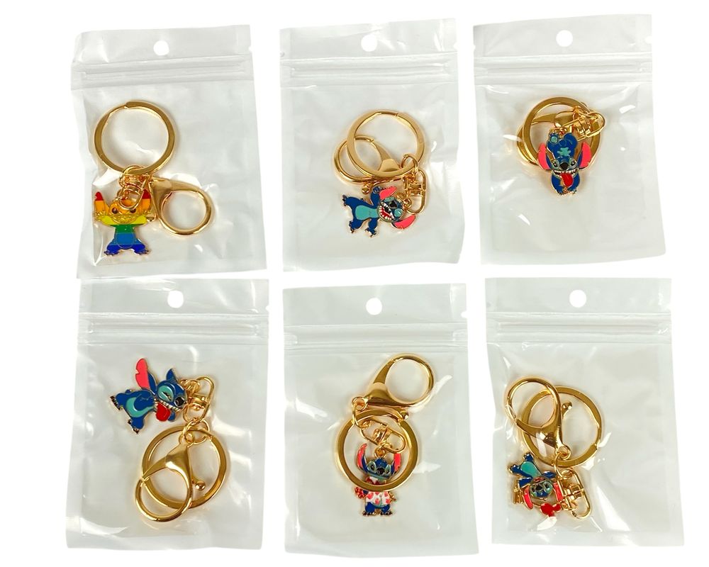 Брелок металлический "Стiч" 7см, 6 видов (678-8)