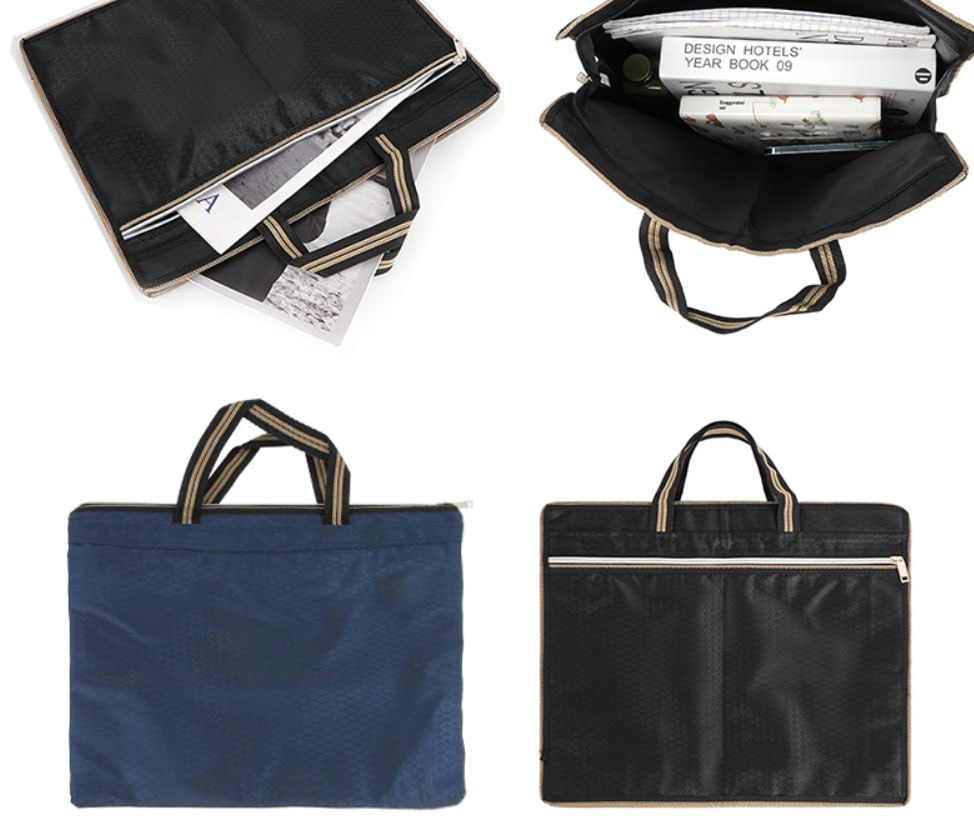 Портфель тканевий, на замочку, 38 х 31см Різнокольоровий Unison (27-1)